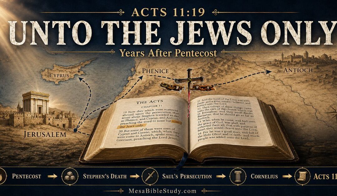 Acts 11:19 Passage Breakdown: Unto the Jews Only